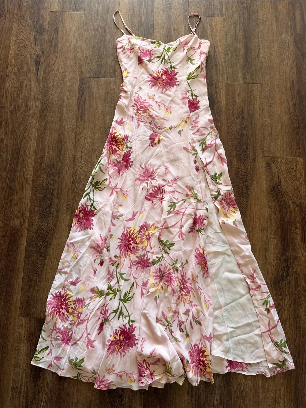 Reformation Bea Pink Floral Maxi Dress - Picture 3 of 8